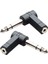 4x 6.35MM 1/4 '' 3,5mm 1/8 '' Kadın Stereo Ses Adaptörü (Yurt Dışından) 5