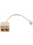 RJ11 Adsl'den Ethernet'e Adsl RJ11 6P4C - 8P4C Telefon Konnektörü RJ11 6 Erkekten Kadın Telefon Ayrıştırıcı Adaptör Dönüştürücü (Yurt Dışından) 2