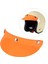 Evrensel 3 Snap Motosiklet Visor Pik Güneş Gölgesi Koruyucu Turuncu (Yurt Dışından) 5