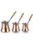 Bakır Cezve Seti - 3 Lü Set HBCS03 1