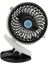 Mini Taşınabilir Sessiz USB Ücret Fan Masası USB Fan Klipli Siyah + Beyaz (Yurt Dışından) 2