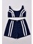 Kız Çocuk 330 Garson Şortlu Mayo Takım Lacivert 1