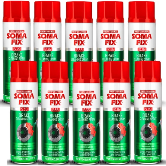 Somafix S35 Fren Balata ve Genel Amaçlı Temizleyici Sprey 500ML (10 Adet)