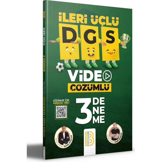 Benim Hocam Yayınları DGS Ileri Üçlü Video Çözümlü 3 Deneme