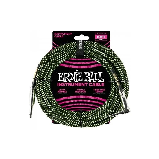 Ernie Ball P06077 3 Metre Enstrüman Kablosu