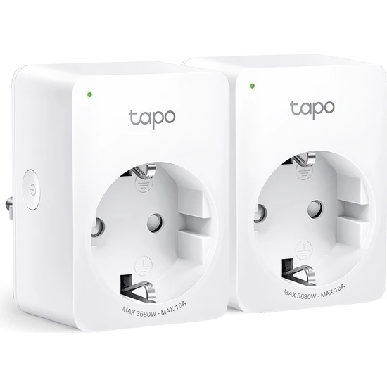 TP-LINK Tapo P110(2-pack), Mini Akıllı Wi-Fi Soketi, Enerji İzleme, Amazon Alexa ve Google Home ile Çalışır, Uzaktan Kontrol, Cihaz Paylaşımı, Hub Gerekmez