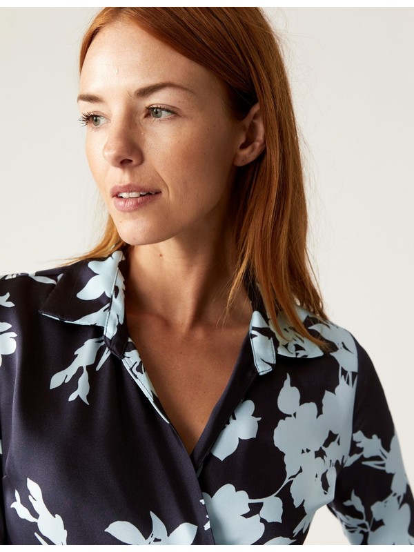Marks & Spencer Çiçek Desenli Uzun Kollu Midi Elbise Fiyatı