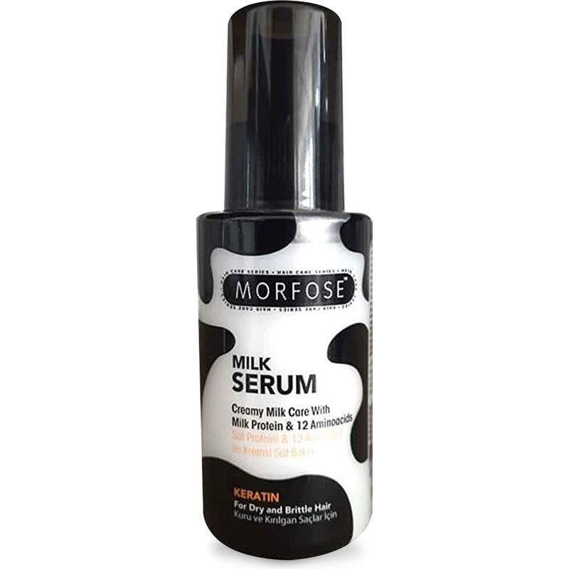 Morfose Milk Serum Therapy Keratin ve Süt Proteinli Onarıcı Saç Serumu - Tüm Saç Tipleri için Kuru ve Yıpranmış Saçlara Canlılık ve Parlaklık Kazandırır