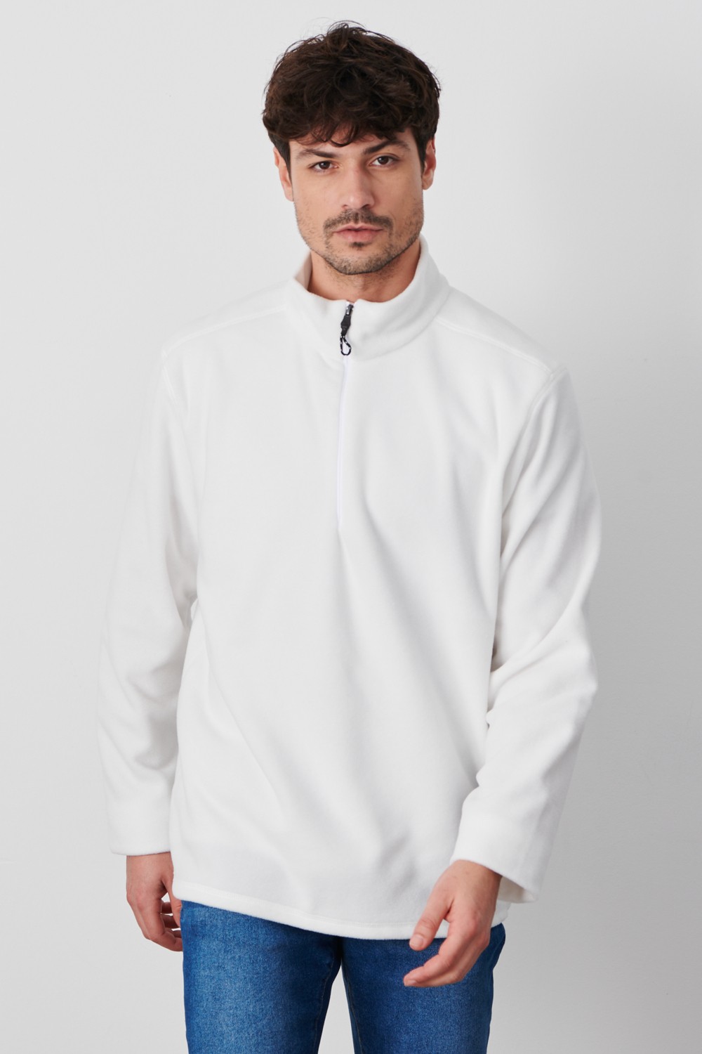 Altınyıldız Classics Erkek Siyah Anti-pilling Tüylenme Yapmayan Standart Fit Dik Yaka Soğuk Geçirmez Polar Sweatshirt