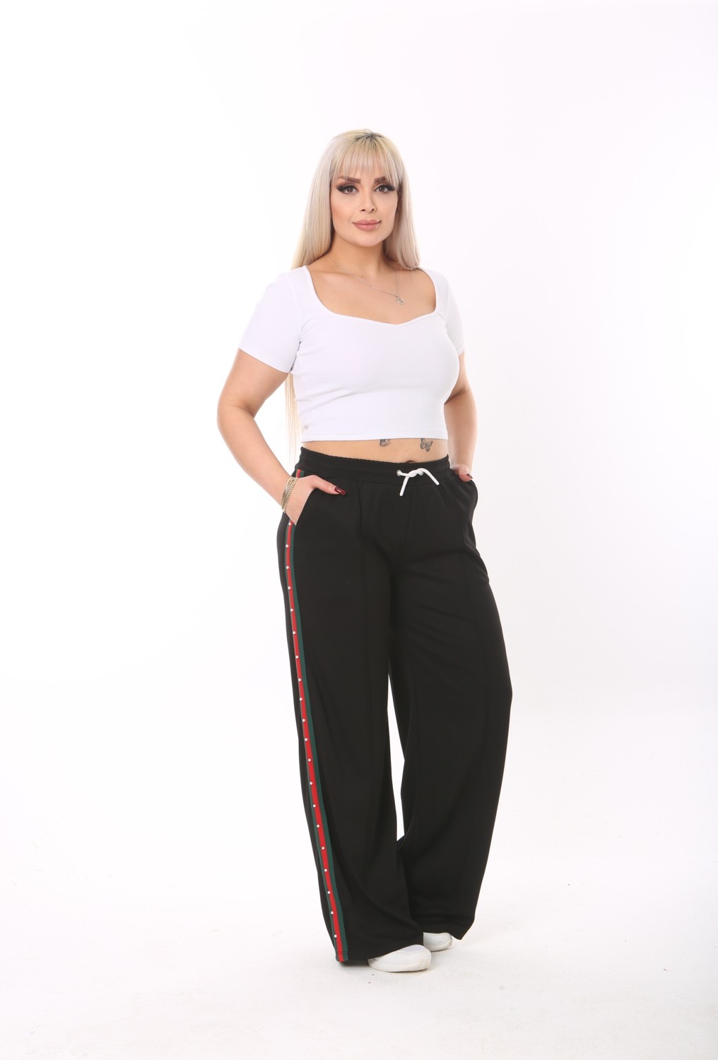 Büyük Bedenim Bol Paça Pantolon görsel 2