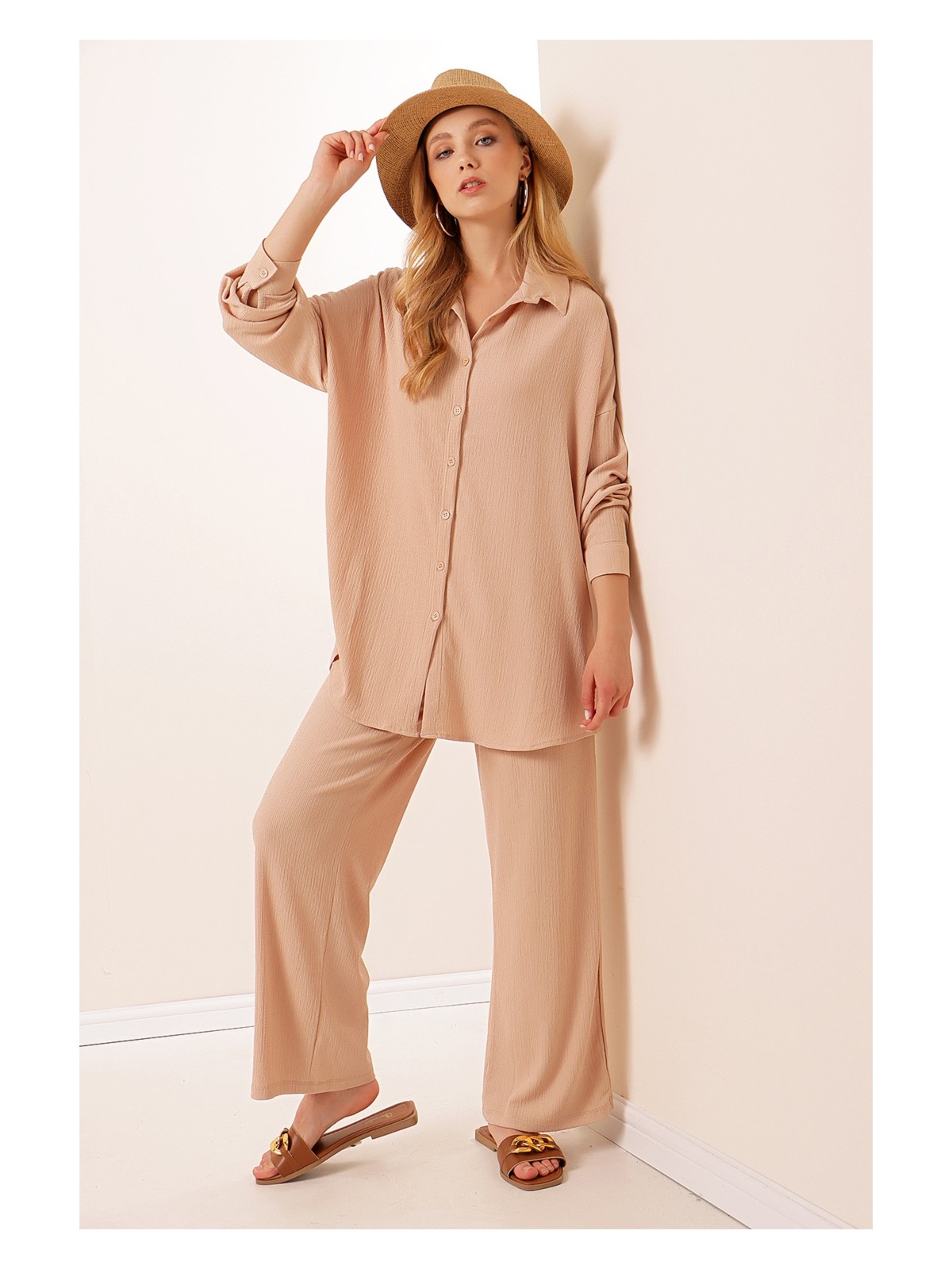 Bigdart 5858 Örme Ikili Takım - Bisküvi