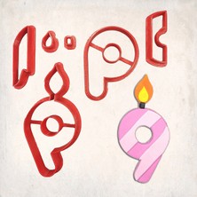 Butedo Mum Rakam 9 Detaylı Kurabiye Kalıp Seti 6 Parça