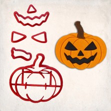 Butedo Cadılar Bayramı Jack O' Lantern Detay Kurabiye Kalıp Seti 6’lı