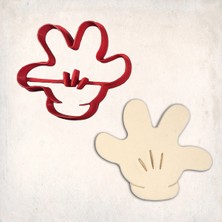 Butedo Mickey El 4 Numara Kurabiye Kalıbı Şekillendirici Kopat