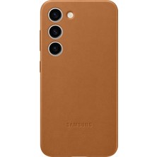 Samsung Galaxy S23 Deri Kılıf - Kahverengi