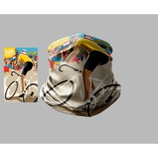 Bisiklet Tasarımlı Motorcu Buff Maske Outdoor Boyunluk Unisex Bandana