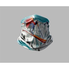 Kayak & Dağ Tasarımlı Motorcu Buff Maske Outdoor Boyunluk Unisex Bandana
