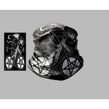 Bisiklet Tasarımlı Motorcu Buff Maske Outdoor Boyunluk Unisex Bandana