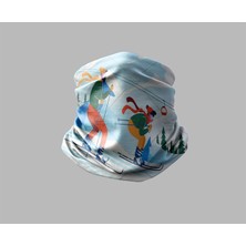 Kayak & Dağ Tasarımlı Motorcu Buff Maske Outdoor Boyunluk Unisex Bandana