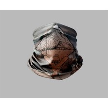 Kayak & Dağ Tasarımlı Motorcu Buff Maske Outdoor Boyunluk Unisex Bandana