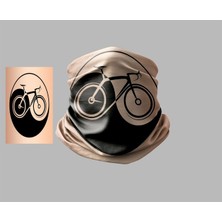 Bisiklet Tasarımlı Motorcu Buff Maske Outdoor Boyunluk Unisex Bandana