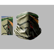 Bisiklet Tasarımlı Motorcu Buff Maske Outdoor Boyunluk Unisex Bandana