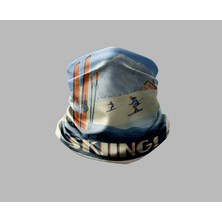 Kayak & Dağ Tasarımlı Motorcu Buff Maske Outdoor Boyunluk Unisex Bandana