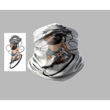 Bisiklet Tasarımlı Motorcu Buff Maske Outdoor Boyunluk Unisex Bandana