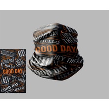 Yazı Tasarımlı Motorcu Buff Maske Outdoor Boyunluk Unisex Bandana