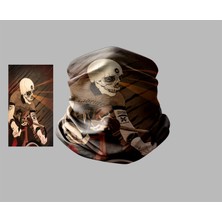 Bisiklet Tasarımlı Motorcu Buff Maske Outdoor Boyunluk Unisex Bandana