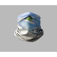Kayak & Dağ Tasarımlı Motorcu Buff Maske Outdoor Boyunluk Unisex Bandana