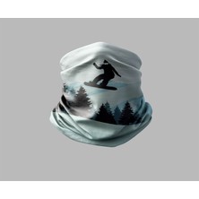 Kayak & Dağ Tasarımlı Motorcu Buff Maske Outdoor Boyunluk Unisex Bandana