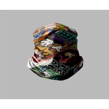 Karışık Çok Desenli Tasarımlı Motorcu Buff Maske Outdoor Boyunluk Unisex Bandana