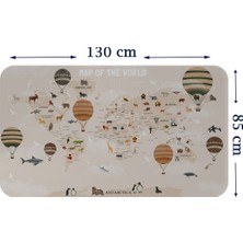 Harita Sepeti Eğitici Dünya Haritası Dünya Atlası Çocuk ve Bebek Odası Duvar Sticker 3792XL
