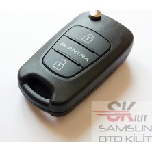 Skilit Samsun Oto Kilit Hyundai Elantra Anahtar Kabı Kumanda Kabı Vidalı Logolu