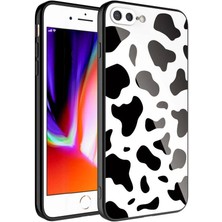 Apple iPhone 8 Plus Kılıf Kamera Korumalı Desenli Sert Silikon Epoksi Kapak No7 Telefon Kılıfı