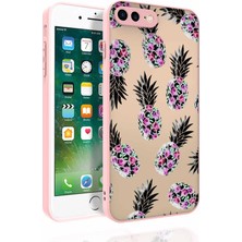 Apple iPhone 8 Plus Kılıf Desenli Kamera Korumalı Parlak Nora Kapak No1 Telefon Kılıfı