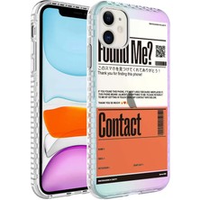 Lopard Apple iPhone 12 Kılıf Airbag Kenarlı Renkli Desenli Silikon Elegans Kapak No6 Telefon Kılıfı