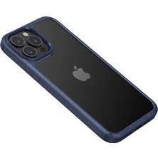 Apple iPhone 13 Pro Kılıf Roll Kapak Mavi Telefon Kılıfı