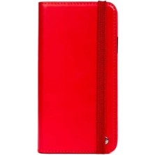 Apple iPhone 8 Plus Kılıf Multi Cüzdan Kılıf Kırmızı Telefon Kılıfı