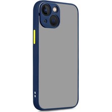 Lopard Apple iPhone 13 Kılıf Hux Kapak Lacivert Telefon Kılıfı