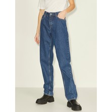 Jjxx Yüksek Bel Mom Fit Lacivert Kadın Pantolon 12203720