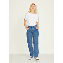 Jjxx Yüksek Bel Mom Fit Mavi Kadın Pantolon 12203730