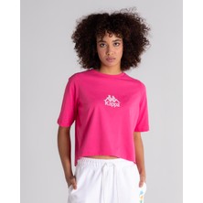 Kappa Authentic Fono Kadın Fuşya Pembe Tişört