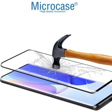 Microcase Samsung Galaxy A04 Tam Kaplayan Çerçeveli Tempered Ekran Koruyucu - Siyah AL3276