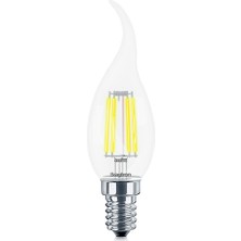 Braytron BA35-00410-BRAYTRON 4W 2700K Sarı Işık E14 Kıvrık Mum LED Rustik Ampul 5'li Paket
