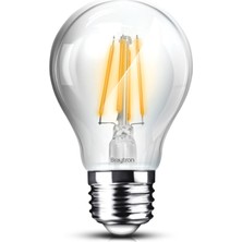 Braytron BA38-00720-BRAYTRON 7W 2700K Sarı Işık E27 A60 LED Rustik Ampul 3 Lü Paket