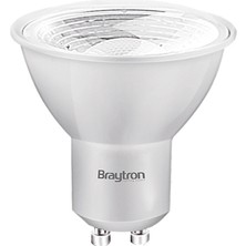Braytron BA25-00753-BRAYTRON 7W 6500K Beyaz Işık GU10 Lensli LED Ampul 6 Lı Paket