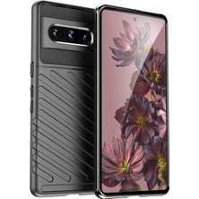 Microcase Google Pixel 7 Pro Thunder Serisi Darbeye Dayanıklı Silikon Kılıf - Siyah AL3421