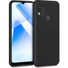 Microcase Infinix Hot 10 Play / Hot 11 Play Matte Serisi Silikon Tpu Kılıf - Siyah AL3367